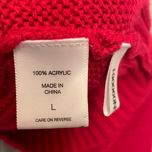 New York & Company Pink and Red Striped Sweater- Large - Picture 13 of 13